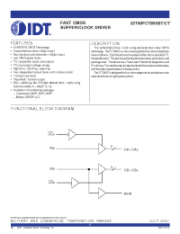 Datasheet IDT49FCT805BT manufacturer IDT